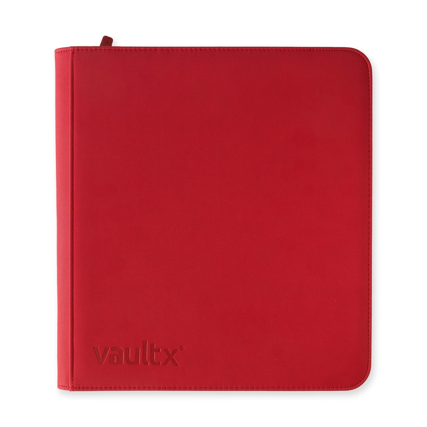 Vault X 12-Pocket Premium Zip Binder - Fire Red