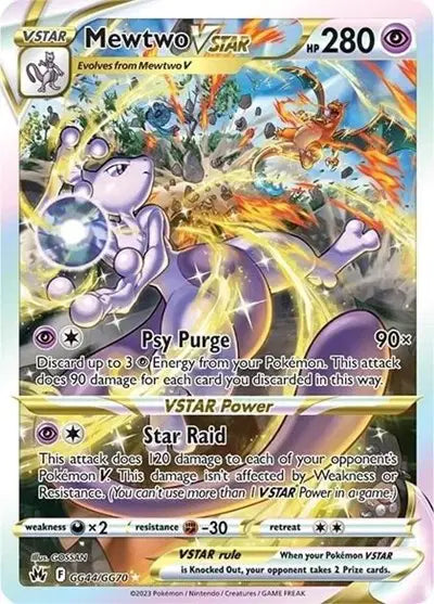 Pokemon Ultra Rare (GG44/GG70) Mewtwo VSTAR