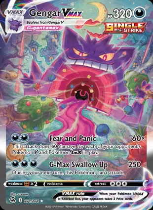 Pokemon Alternate Art (271/264) Gengar VMAX