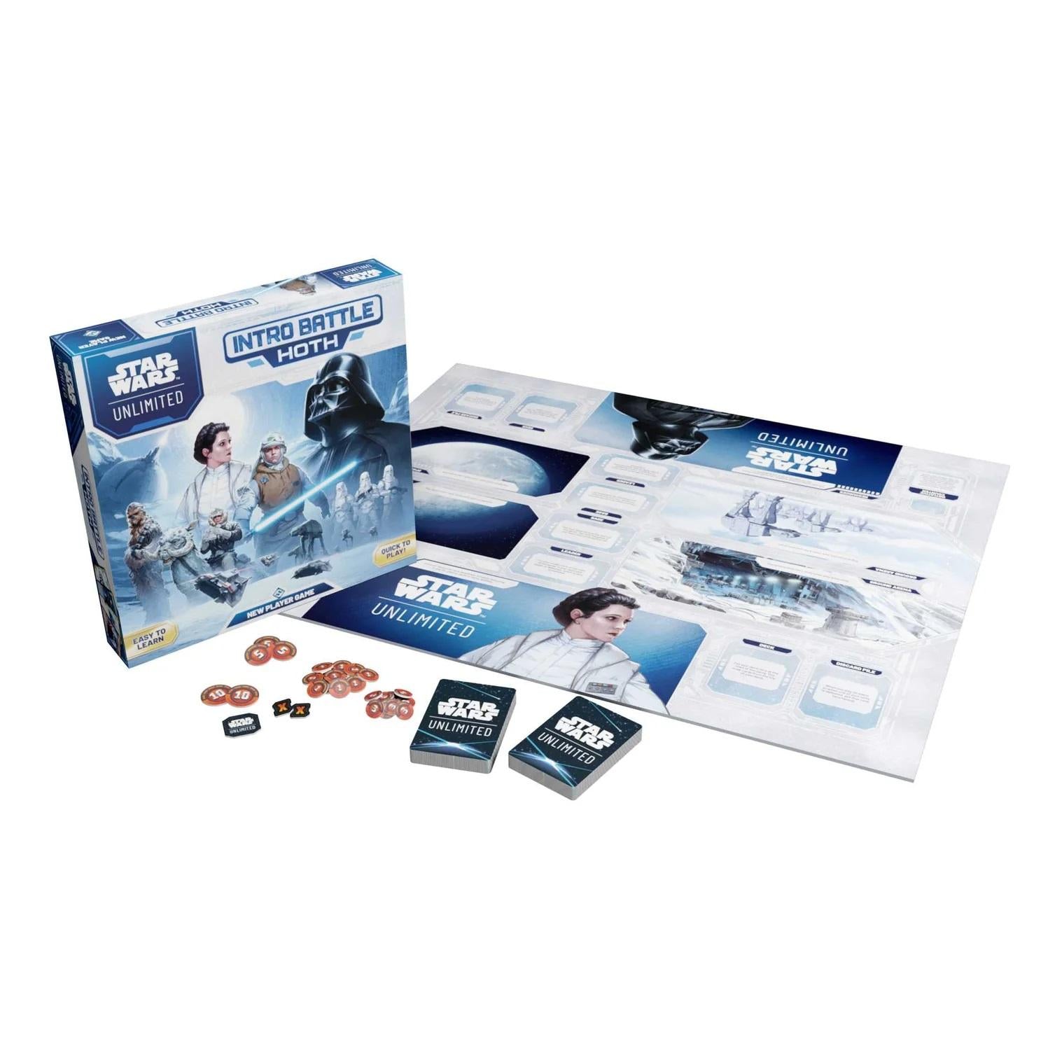 Star Wars: Unlimited Intro Battle Hoth game board