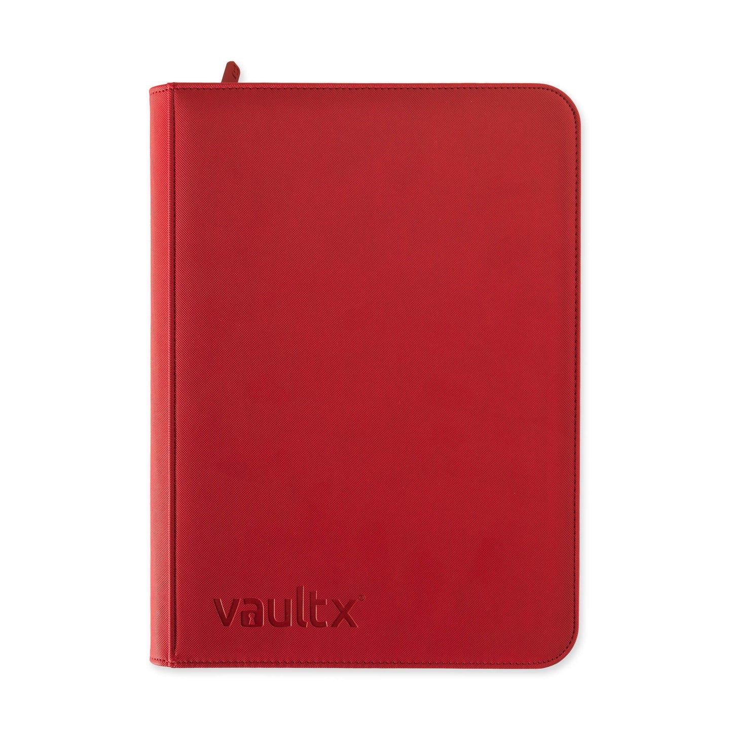 Vault X 9-Pocket Premium Zip Binder - Fire Red