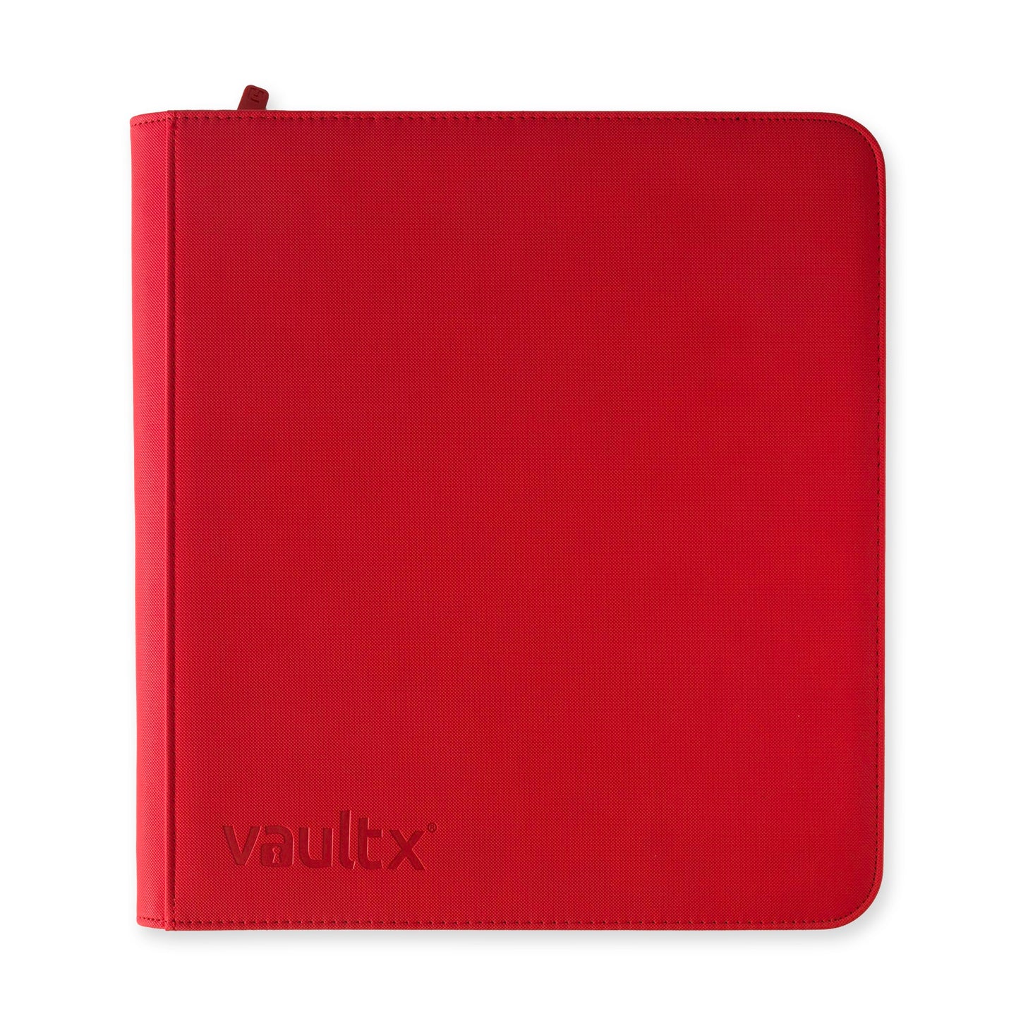 Vault X 12-Pocket XL Premium Zip Binder - Fire Red
