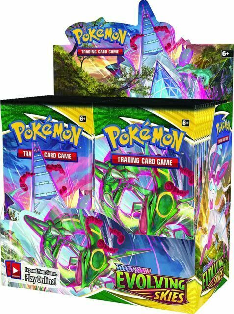 Pokemon Evolving Skies Booster Box (Sealed with Acrylic Case) **RAFFLE TICKET**