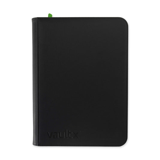 Vault X 9-Pocket Premium Zip Binder - Signature Black