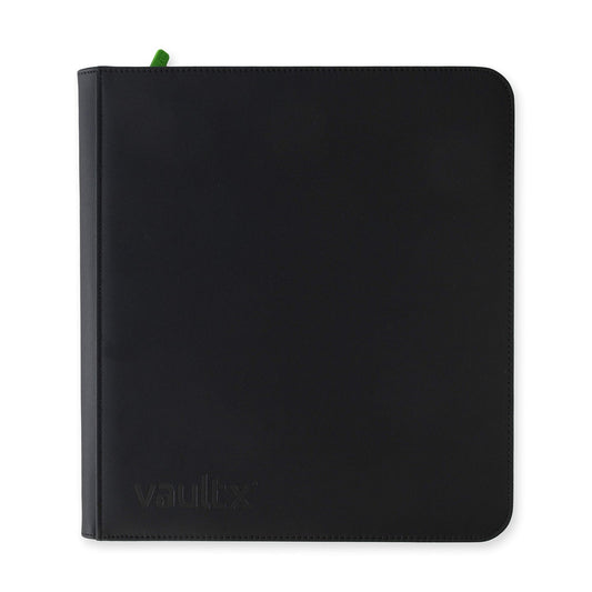 Vault X 12-Pocket Premium Zip Binder - Signature Black