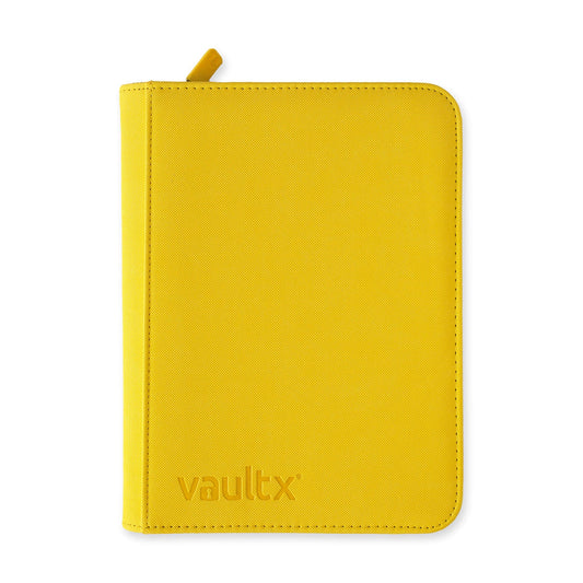 Vault X 4-Pocket Premium Zip Binder - Sunrise Yellow